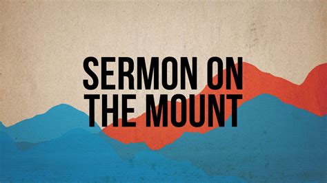 sermon on the mount sermon on the mount